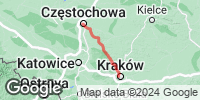 Track GPS Kraków - Częstochowa